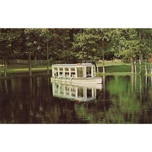 Vintage World Famous Glass Bottom Boat Silver Springs Unposted Postcard